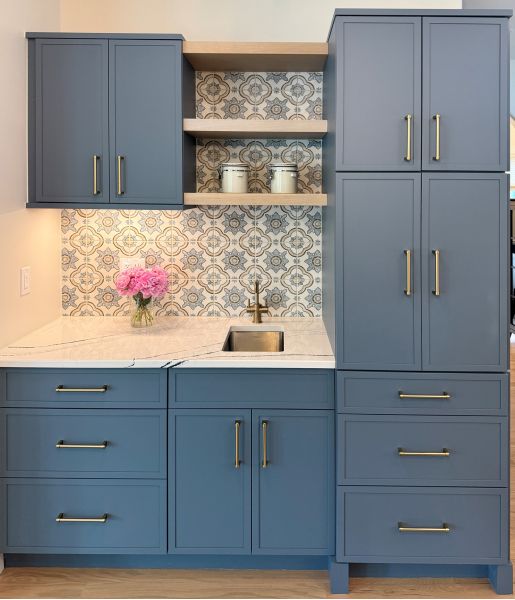 Showplace Cabinetry Blue Shaker Style Kitchen 06