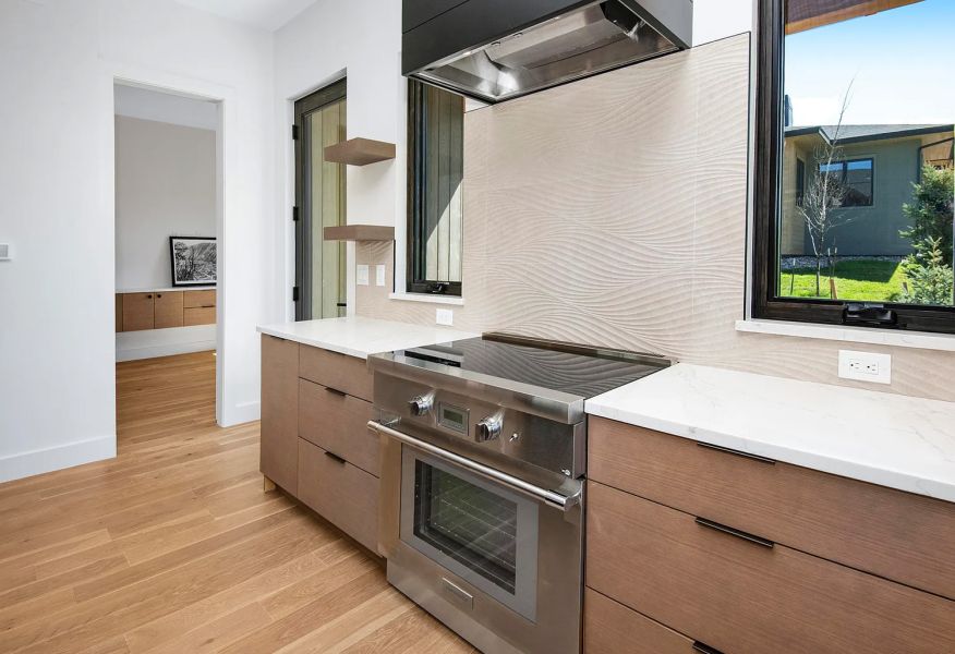 Clean Modern Slab Door Under Cabinet Lighting 4